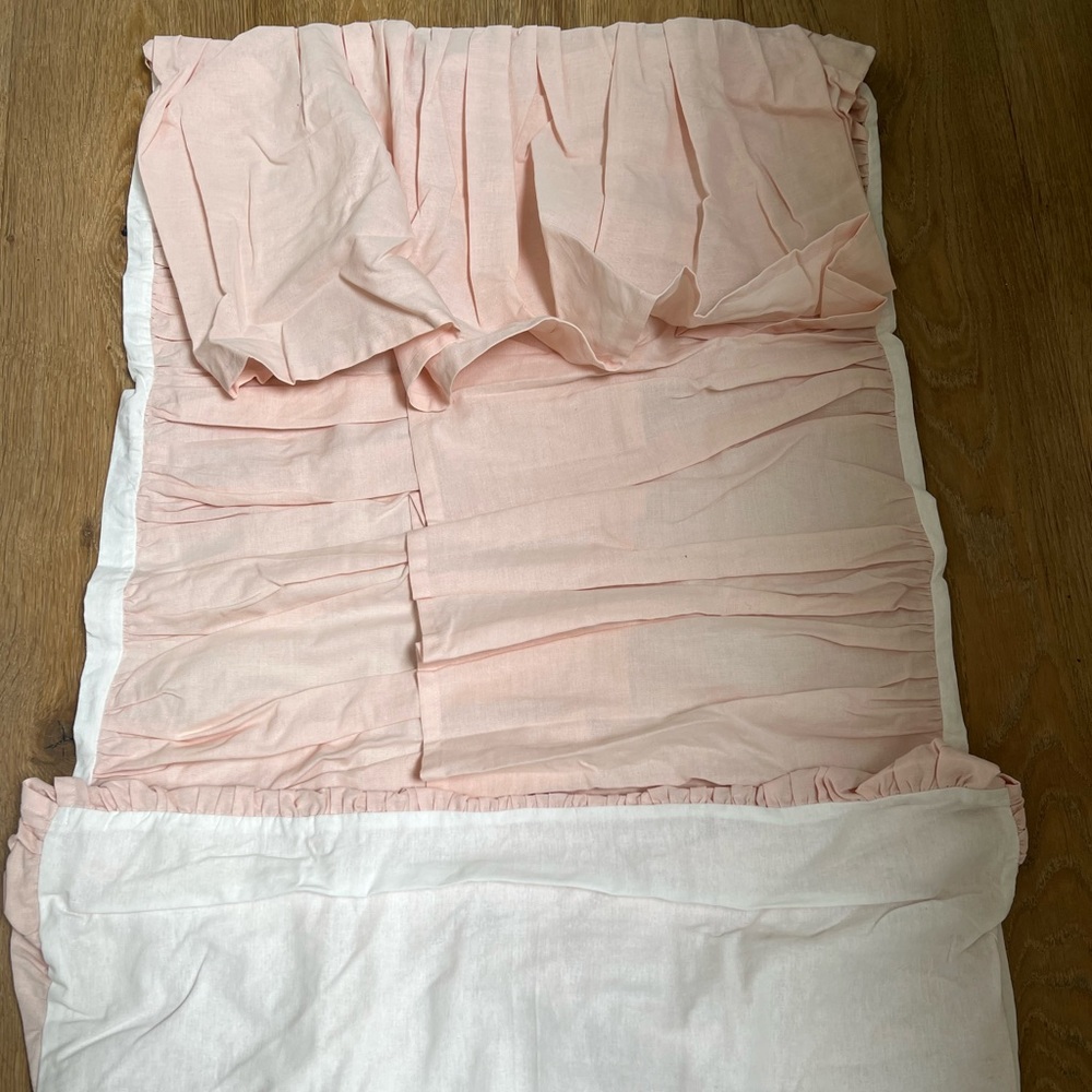Restoration hardware Soft Pink crib skirt